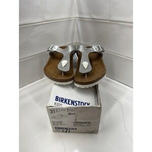 Birkenstock Gizeh Birko-Flor Magic‎ Galaxy Silver Kids Sandals